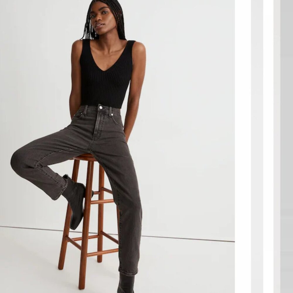 Madewell The Perfect Vintage Denim Jean Lunar Wash Black 27
